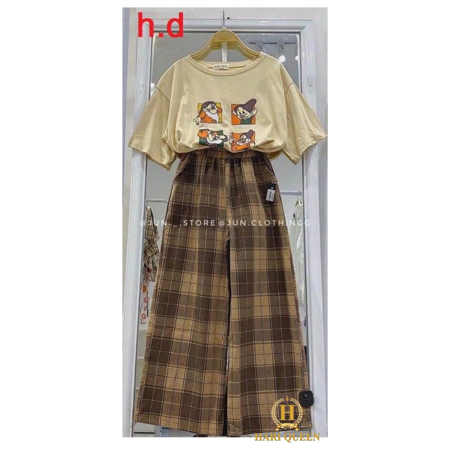 Sét áo Good + quần kẻ nâu DHA0720 | BigBuy360 - bigbuy360.vn