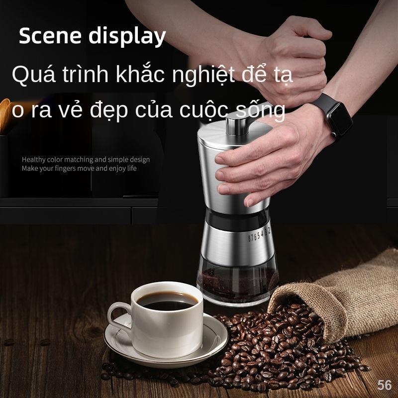 2021✽◘Máy xay hạt cà phê quay tay cao cấp của Đức máy xay thủ công hộ gia đình Máy xay cà phê tay nhỏ có thể được rửa sạ