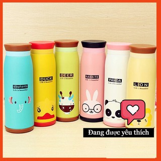 Bình giữ nhiệt hình thú dễ thương phong cách Hàn Quốc