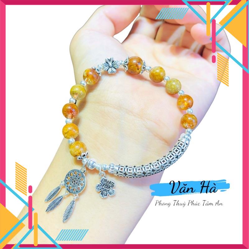 Vòng Tay Lắc Bạc Ưu Linh Vàng Charm Bạc Thái S925