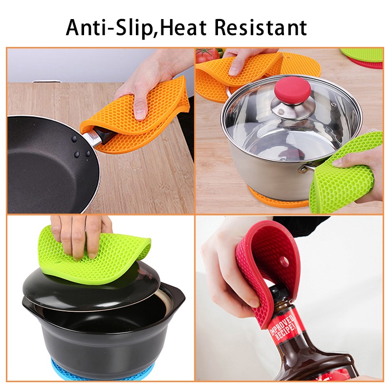 Tấm Lót Nồi Bằng Silicone Chịu Nhiệt Chống Trượt Đa Năng Tiện Dụng