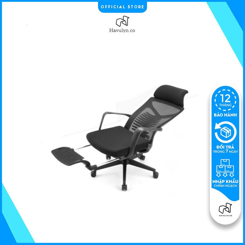 Ghế văn phòng ergonomic công thái học Ngả Lưng Thư Giãn Chân Gác 3 Chế Độ Nâng Cao Thấp [ BẢO HÀNH 1 ĐỔI 1 ]