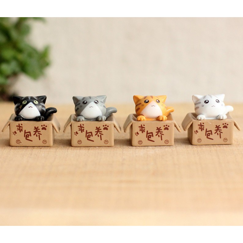 Tiểu cảnh Mèo con đáng yêu