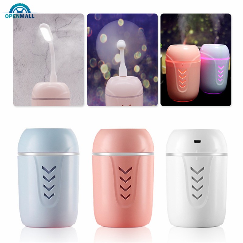 Máy lọc không khí tạo độ ẩm mini cổng cắm USB màu trắng dùng trong nhà