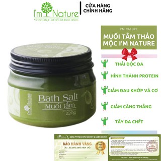 Muối Tắm Thảo Mộc I'M NATURE Giảm Mụn Lưng - Rôm Sảy - Thâm Nang Lông 220Gr | BigBuy360 - bigbuy360.vn