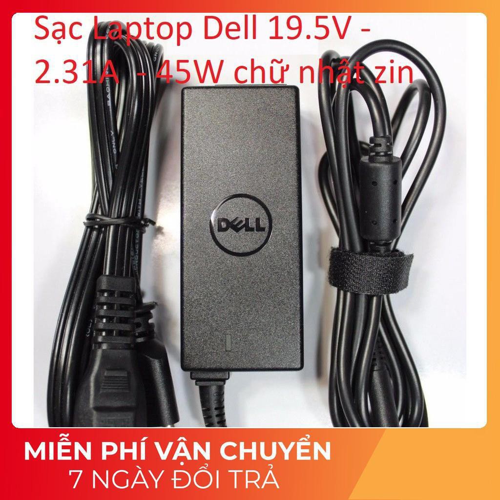 ⚡️[Sạc zin] Sạc Laptop Dell 19.5V - 2.31A - 45W chân kim nhỏ