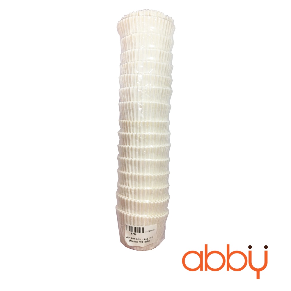 Cup giấy mềm trắng 12cm (khoảng 400 chiếc)