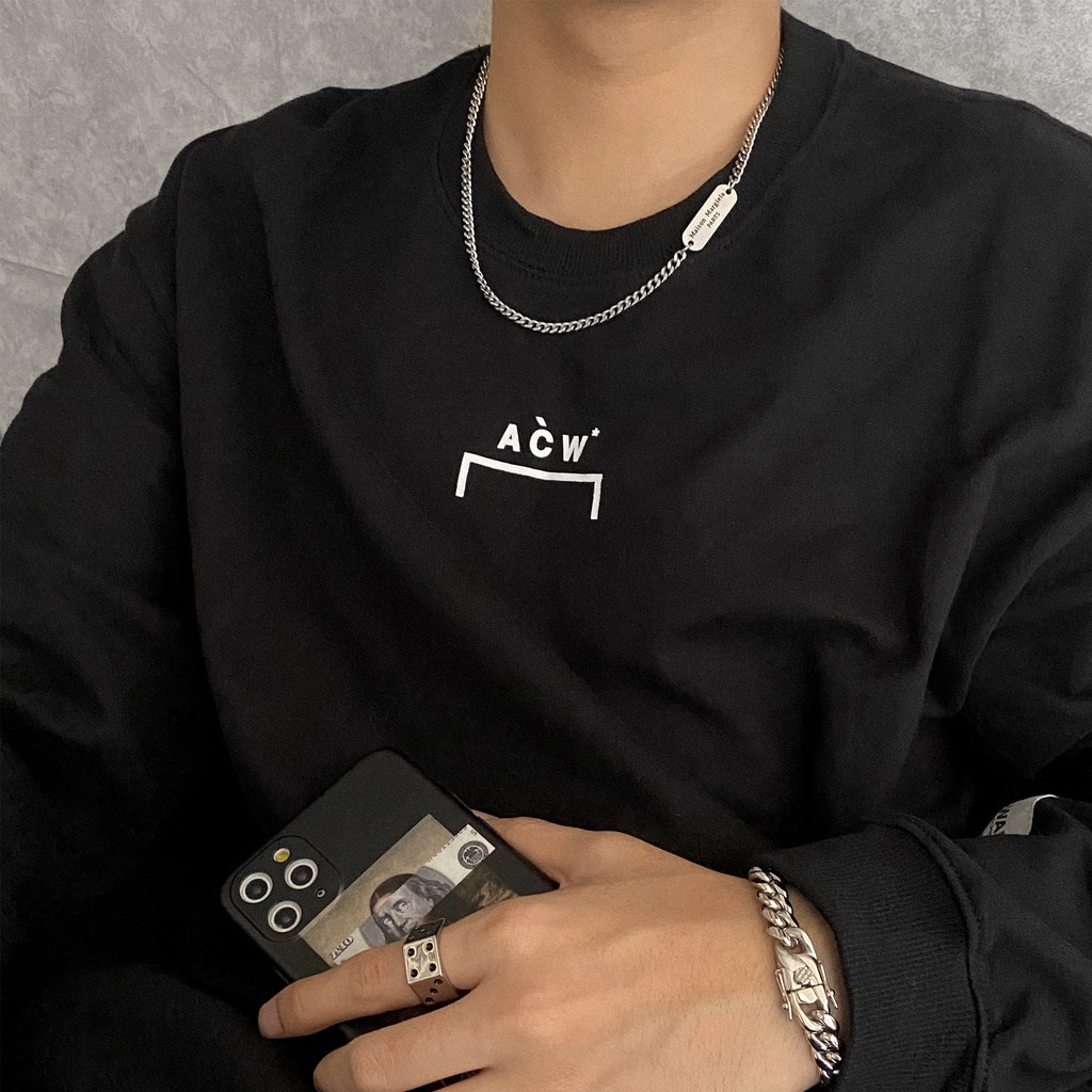 Vòng cổ Mặt Vuông Khắc Chữ Đơn Giản Cá Tính