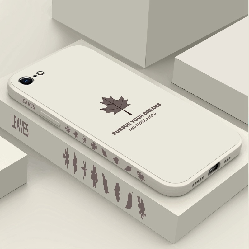 Ốp điện thoại hình lá phong có dây đeo thích hợp cho IPHONE 13 PRO 13 PRO MAX 11 11PRO 11PRO MAX 12 12PRO 12PRO MAX 7 8