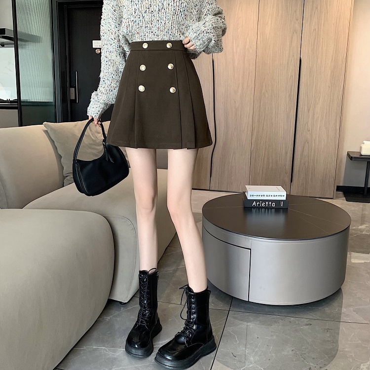 Chân Váy Xòe Cúc Đồng Siêu Xinh Phong Cách Sang Chảnh_ Hàng ORDER