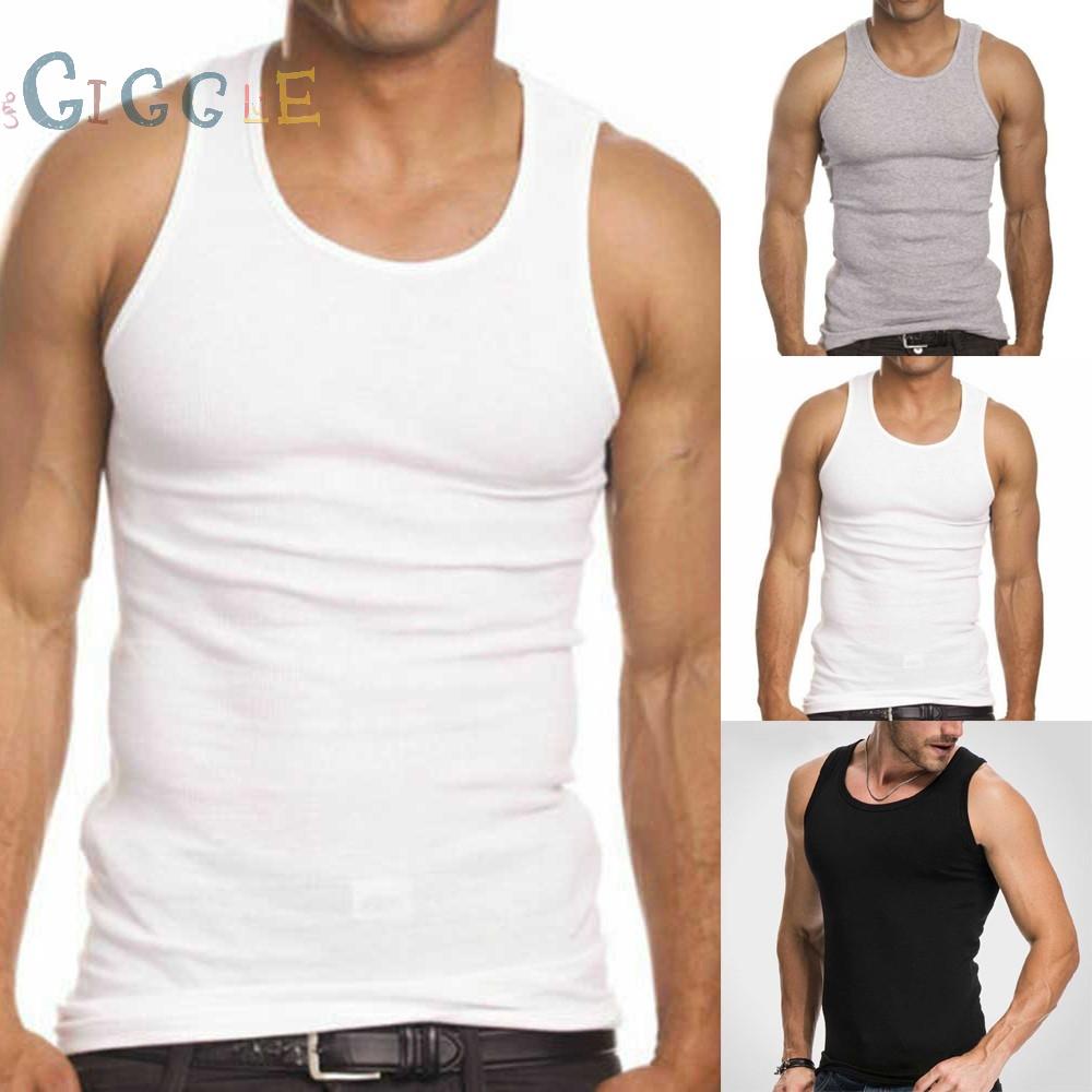 Vest Undershirt Workout T-Shirt Bodybuilding Fitness Muscle Sleeveless