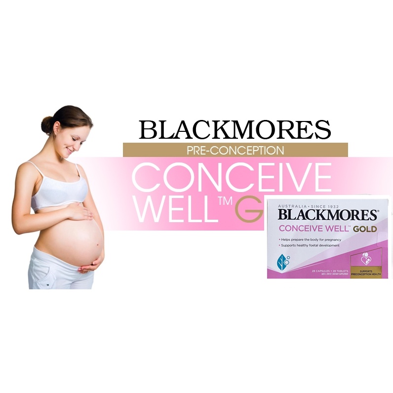 Viên uống tăng khả năng thụ thai,bổ trứng Blackmores Conceive Well Gold Úc
