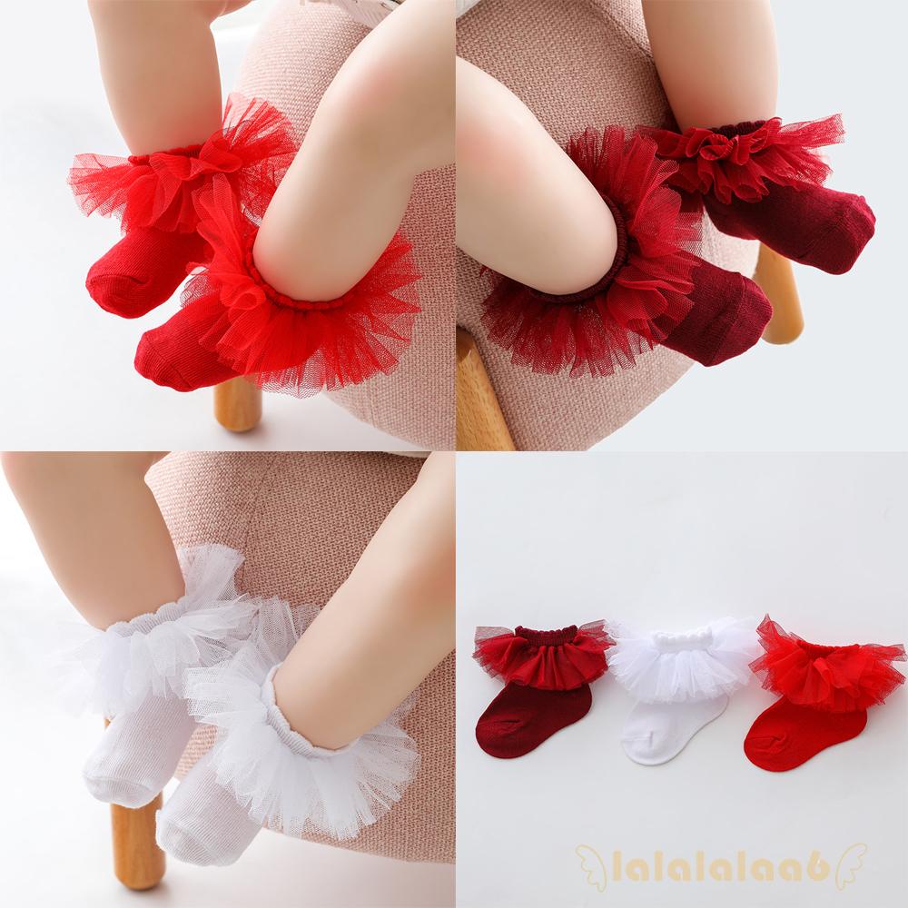 Vớ Cotton Ren Nhiều Màu Sắc Dành Cho Bé Gái La6