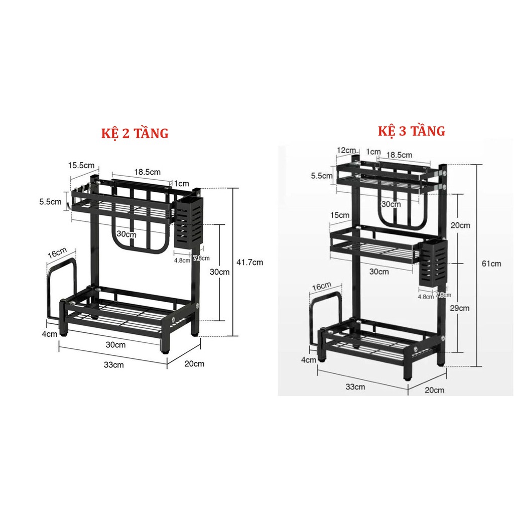 KỆ GIA VỊ 2,3 TẦNG