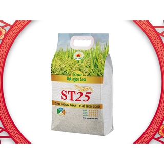 Gạo hạt ngọc trời st25 - túi 5kg