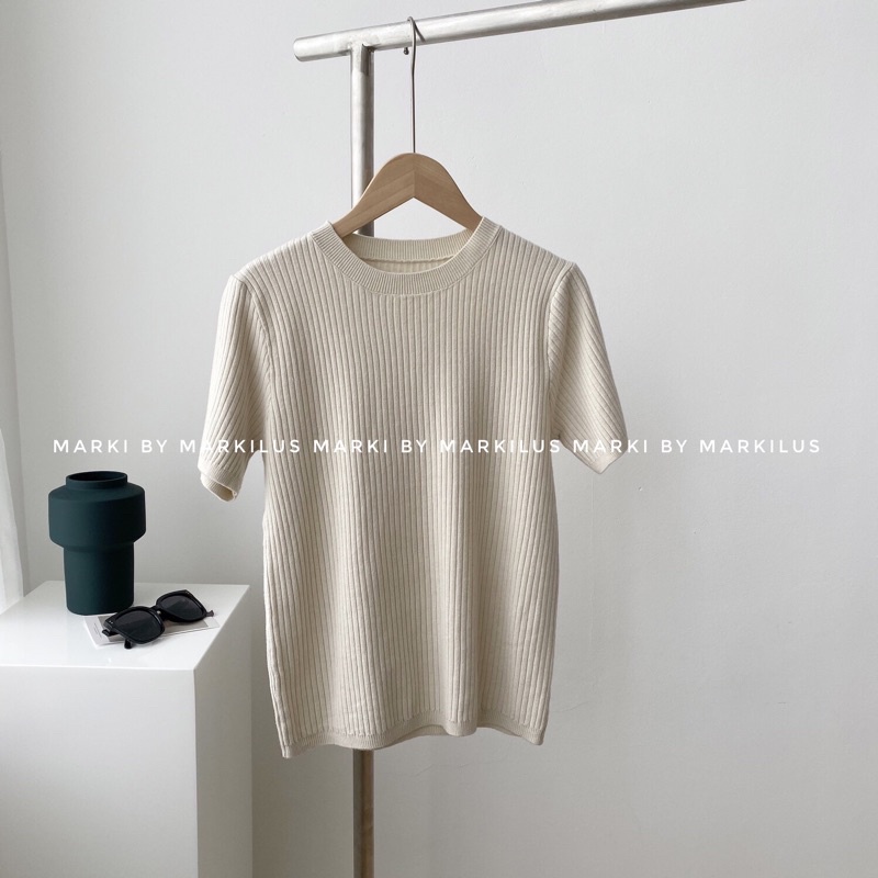 [Mã 11FASHIONSALE1 giảm 10k đơn 50k] (VIDEO) ÁO LEN NỮ CỘC TAY BASIC 7 MÀU | BigBuy360 - bigbuy360.vn