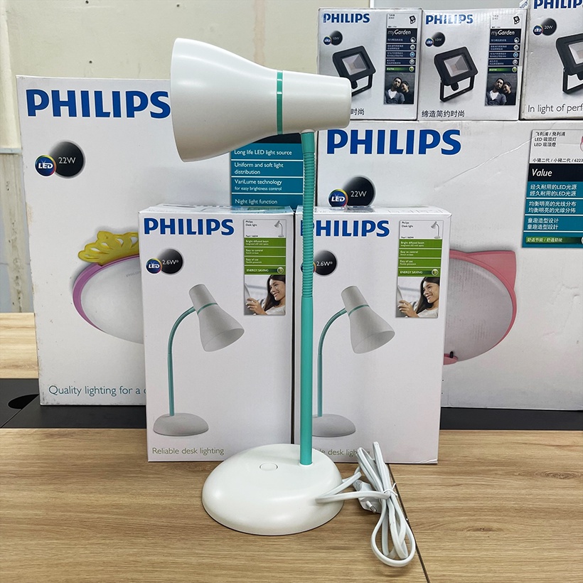 Đèn bàn LED Philips Pearl 66044 2.6W 4000K (Xanh) - Ánh sáng trung tính