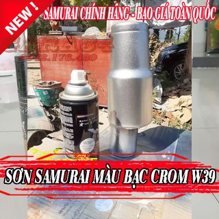 SƠN SAMURAI MÀU BẠC CRÔM ÁNH KIM W39
