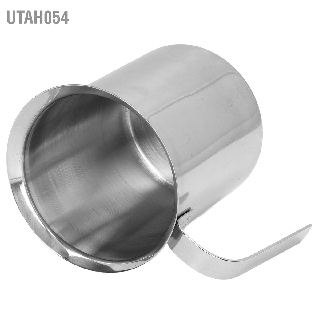 Utah054 Máy làm bọt sữa bằng tay 800ML hai lớp thép không gỉ tạo cho nhà bếp