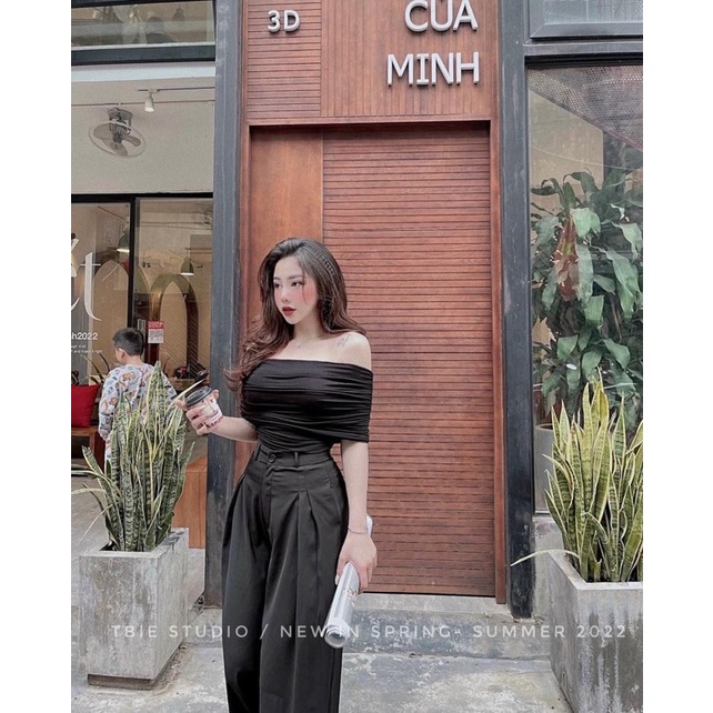 THUYBIESHOP | áo trễ vai rúm