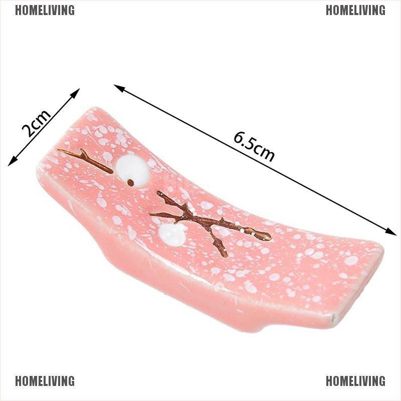 Giá Đỡ Đũa Bằng Sứ Hình Bông Tuyết Phong Cách Nhật Bản