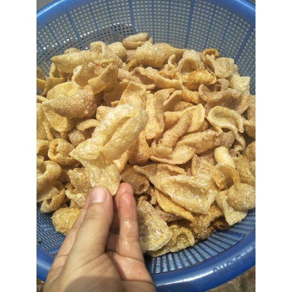100g da heo vụn lớn không lông chiên phồng( bóng bì lợn nấu canh bóng ẩm thực Hà Nội)