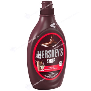 Sốt socola, chocolate lỏng dùng để pha chế hershey's syrup genuine chocolate flavor, chai 680g 1 lb. 8 oz.