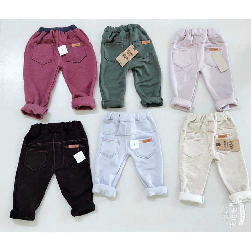 (XẢ KHO) (Size 7-17kg) Quần dài NỈ giả quần JEAN cho bé 7-18kg