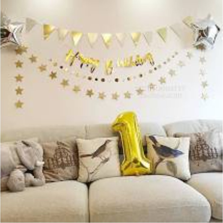 Bong Bóng Hình Chữ Số To 70cm Lá Nhôm 0-9, Bong Bóng Số Tuổi Trang Trí Tiệc Sinh Nhật Happy Birthday