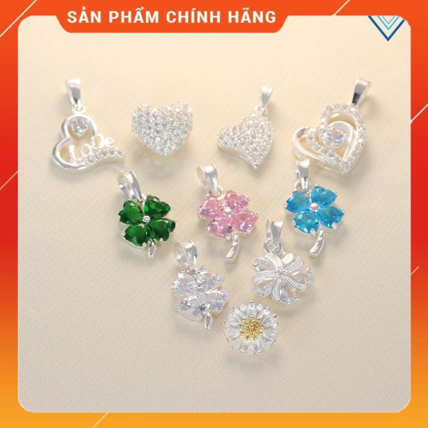 Mặt dây chuyền bạc thật đính đá đẹp -  *GIÁ TỐT*