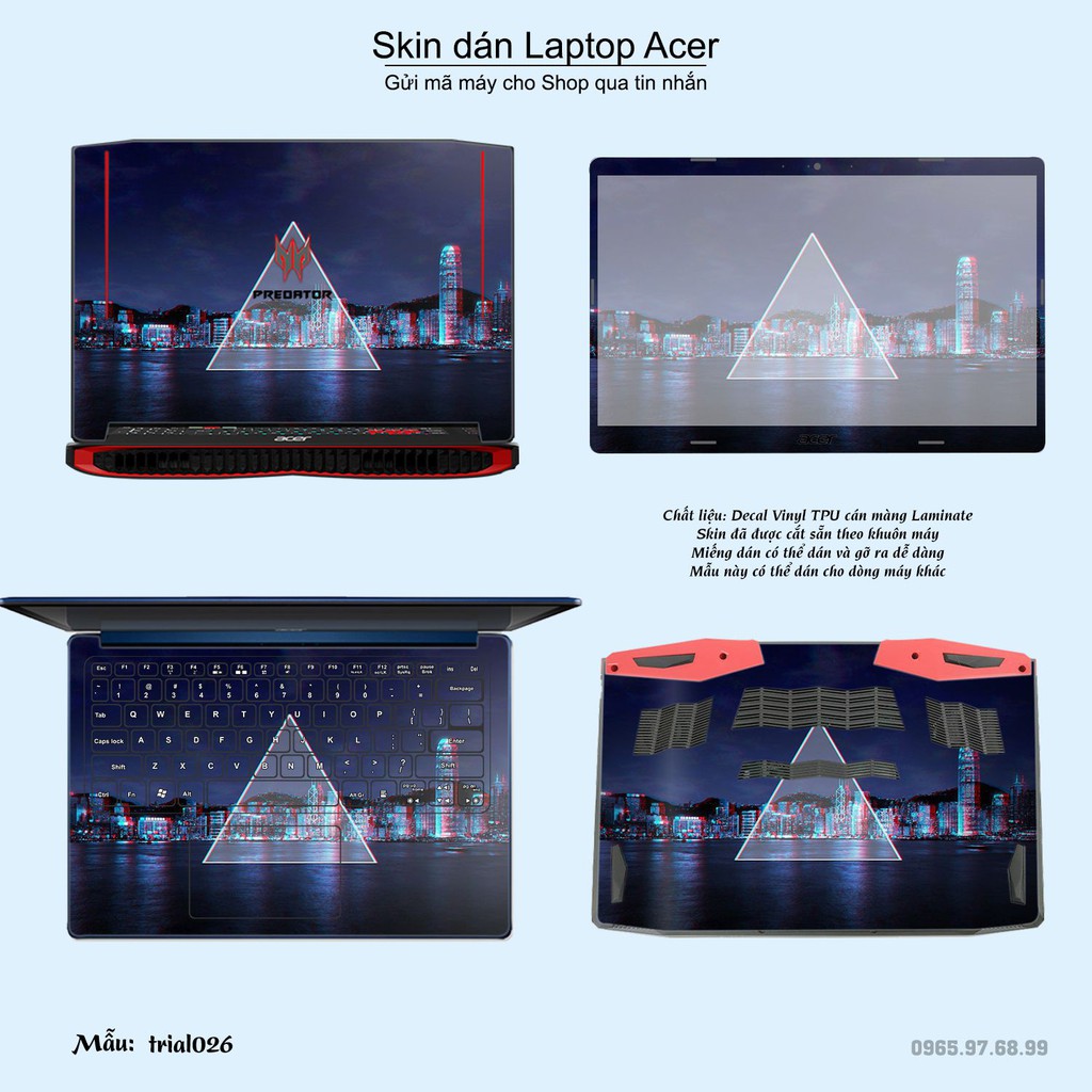 Skin dán Laptop Acer in hình Đa giác _nhiều mẫu 5 (inbox mã máy cho Shop)