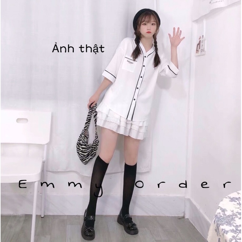 Áo khoác dáng kimono ngắn tay phong cách ullzang Hàn Quốc | BigBuy360 - bigbuy360.vn