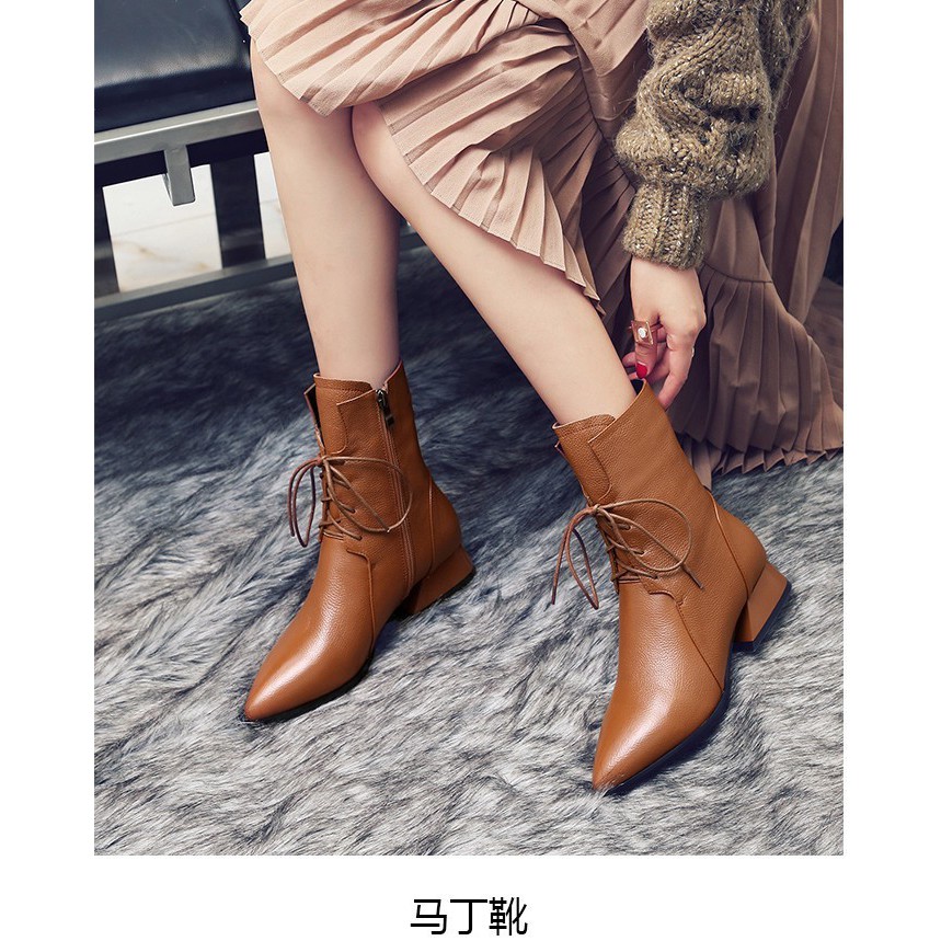 Boots  da nữ cá tính phong cách Hàn Quốc Bo18007