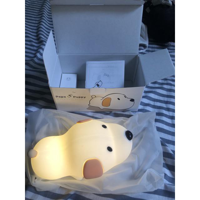 [Hot] Đèn ngủ để bàn led silicon hình thú cưng Cún Papa Puppy cực đáng yêu