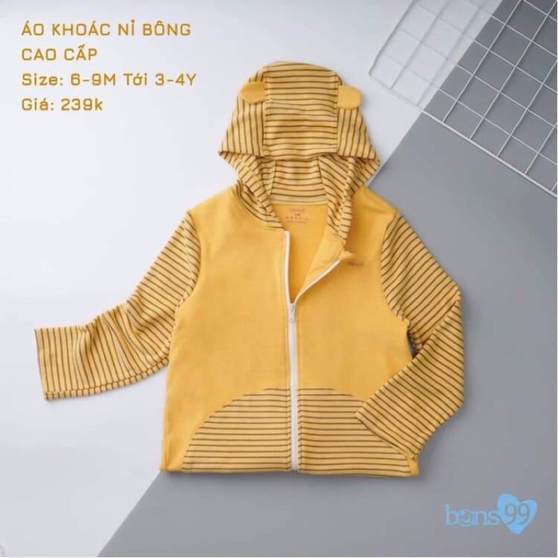 [BONS99] Áo khoác nỉ có mũ Bons99