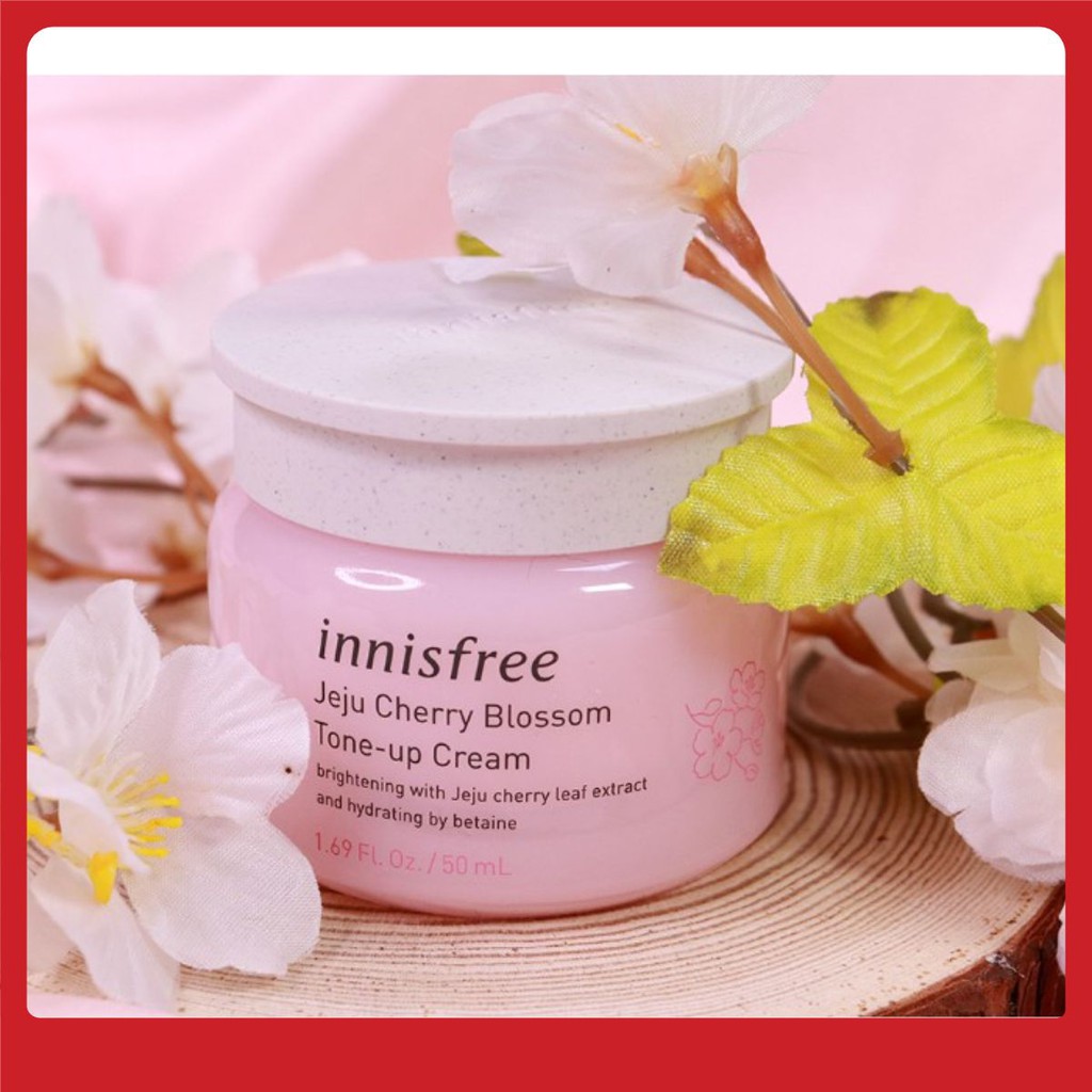 KEM DƯỠNG TRẮNG DA / INNISFREE TONE UP / Kem Dưỡng Trắng Da Nâng Tone Tức Thì Innisfree Jeju Cherry