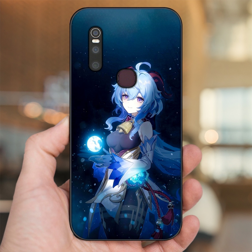 Ốp lưng Vivo V15 viền đen in hình Ganyu Genshin Impact