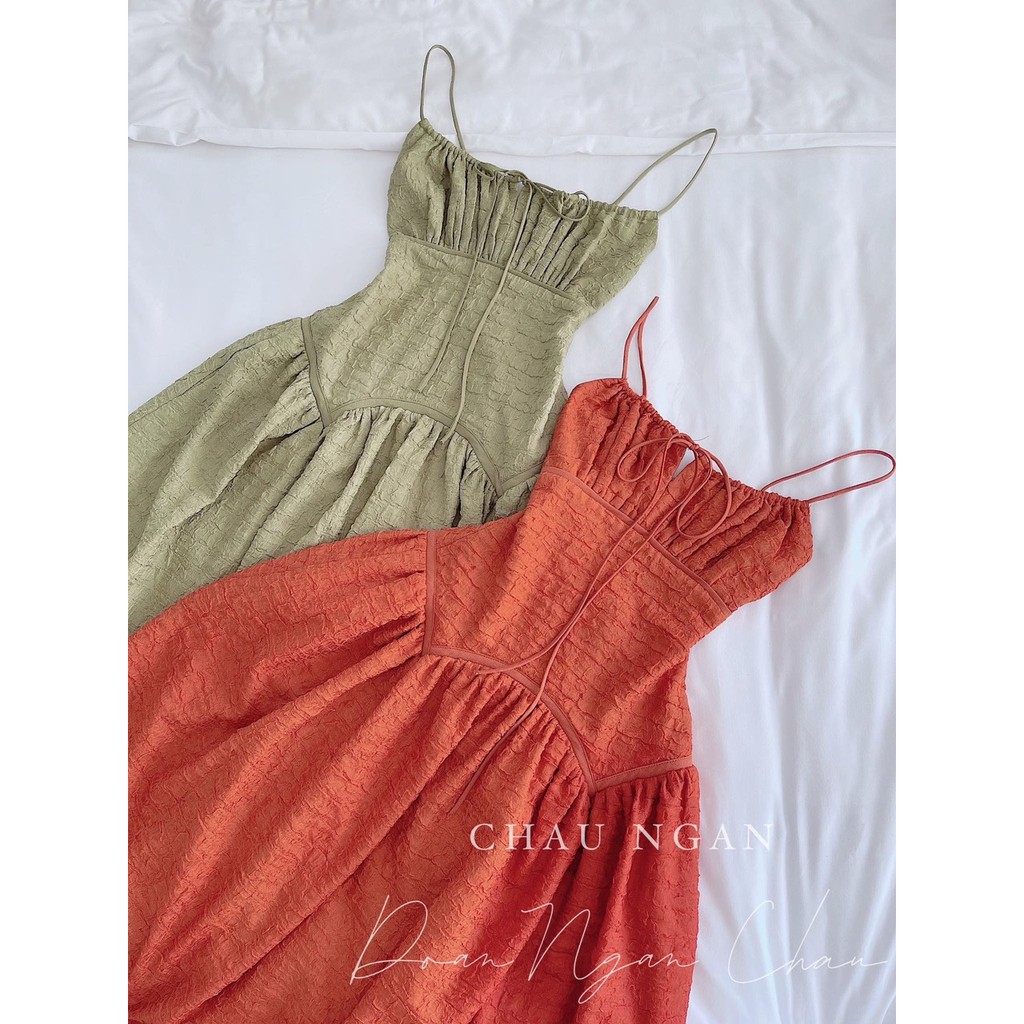 ĐẦM MAXI 2 DÂY SỢI BÚN QUÂY NGỰC THÍCH HỢP ĐI BIỂN DỰ TIỆC | BigBuy360 - bigbuy360.vn