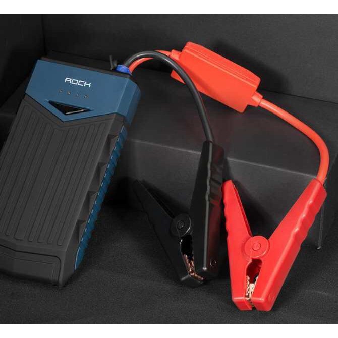 Pin sạc dự phòng kiêm kích điện ô tô ROCK T10 10000mAh - Huco Việt Nam