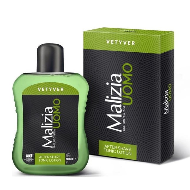 Nước dưỡng sau cạo râu Malizia Vetyver After Shave Tonic Lotion Italy 100ml