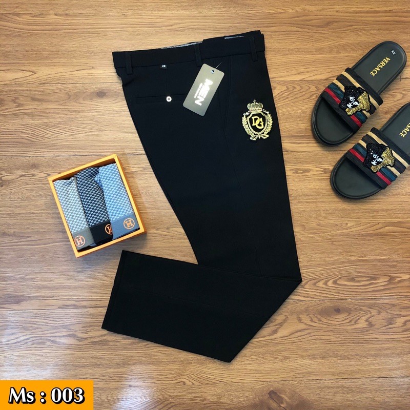 [ GIẢM 30% ] QUẦN ÂU LOGO ĐÍNH ĐÁ KHÂU SIÊU BỀN | BigBuy360 - bigbuy360.vn