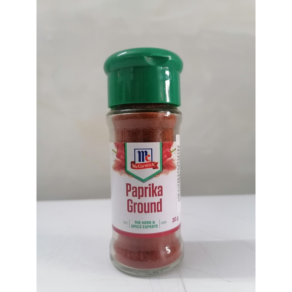 [Lọ nhỏ 30g - Paprika Ground] BỘT ỚT CỰA GÀ (Gia vị thực phẩm) [Australia] MCCORMICK (anm-hk)