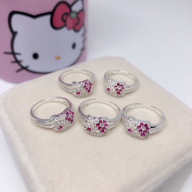 Nhẫn trẻ em mèo hello kitty LINH'S MIU SILVER - Nhẫn bạc ta