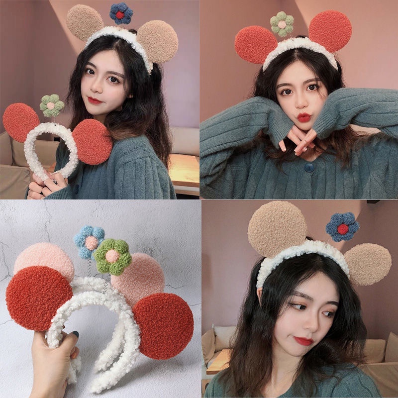 Băng Đô Cài Tóc Phủ Lông Thiết Kế Hình Cá Mập Hoạt Hình Dễ Thương Sáng Tạo Phong Cách Hàn Quốc