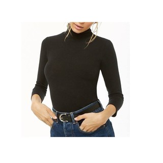 Áo Thun Nữ F21 Tay Dài Cổ Lọ - 0401