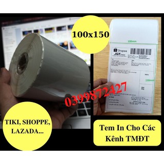 Tem In Mã Vạch Nhiệt 100x150 - Decal Nhiệt (350 Tem)