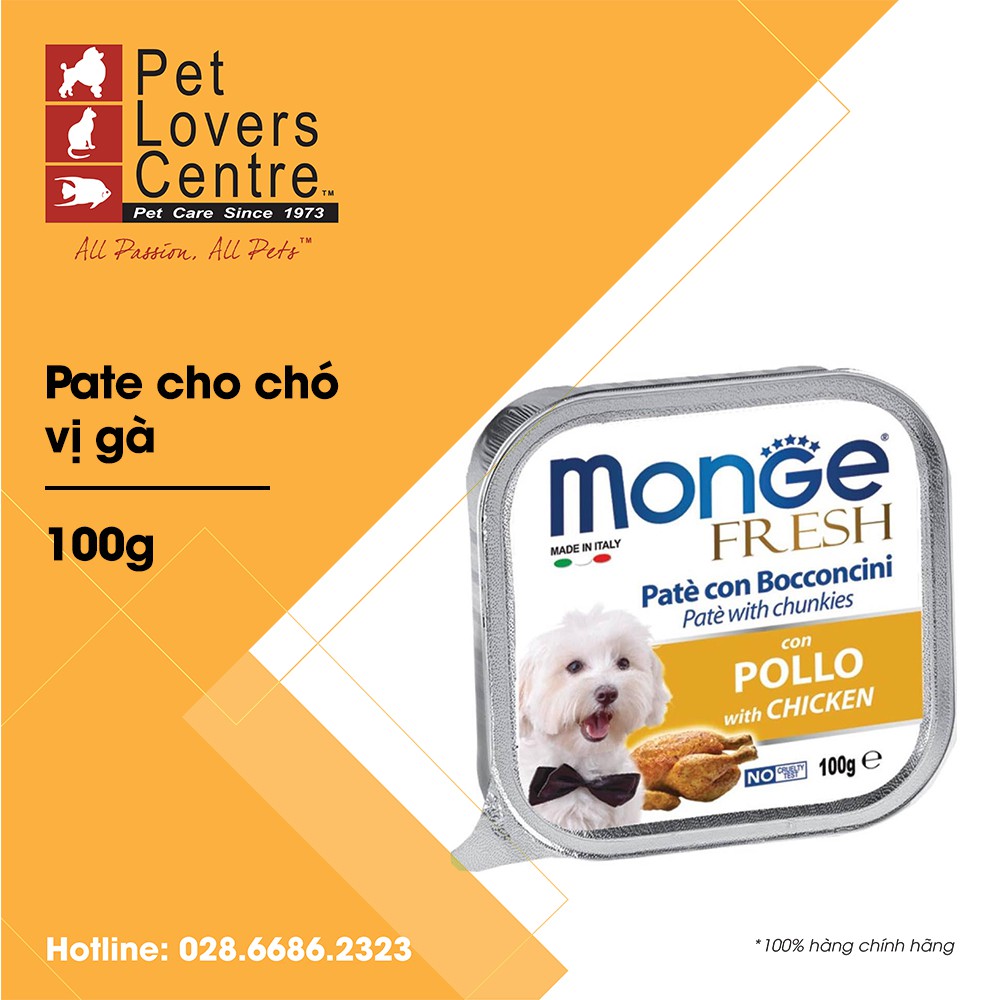 [Đủ vị] Pate cho chó MONGE 100G