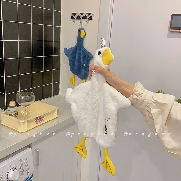 Khăn Lau Tay Treo Nhà Bếp Hình Vịt Dễ Thương