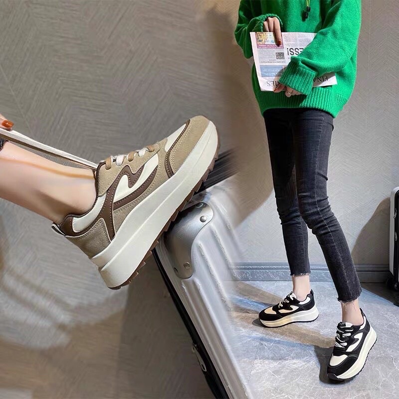 GIẦY THỂ THAO ĐỘN ĐẾ HOTTREN MÃ TMT ÔM CHÂN THON GỌN