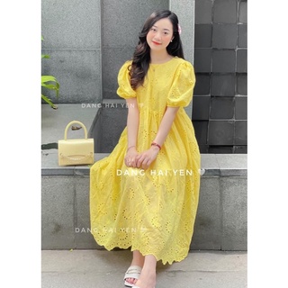 Váy babydoll thô boy tầng